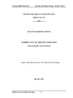Nghiên cứu sự truyền ánh sáng 