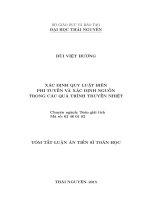 Xác định quy luật biên phi tuyến và xác định nguồn trong các quá trình truyền nhiệt