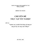 Nghiên cứu và thiết kế hệ thống sấy băng tải dùng để sấy chè năng suất 250kg/h