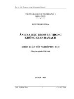 Ánh xạ bậc brouwer trong không gian banach 