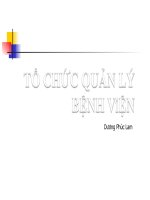 Tổ Chức Quản Lý Bệnh Viện