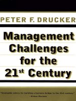 Management challenges for the 21st century 