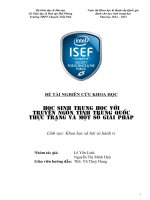 HSNCKHKT: Học sinh với truyện ngôn tình Trung Quốc