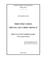 Phép tính vi phân trên đa tạp 2 chiều trong en 