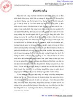 Một số giải pháp hoàn thiện quy  trình  giao  nhận  hàng  xuất  nhập  khẩu  bằng  đ-ờng  hàng  không  ở  Việt Nam