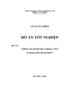 Nghiên cứu độ khói khí xả động cơ D15 sử dụng nhiên liệu jatropha