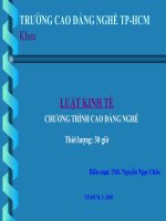 Chế Định Pháp Luật Về Hợp Đồng - Luật Kinh Tế