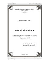 một số hàm số học 