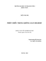 Phép chiếu trong không gian hilbert 