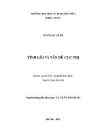 Tính lồi và vấn đề cực trị 