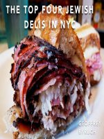 The top four jewish delis in NYC by geoffrey byruch 