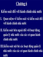 Kiểm Soát Đối Với Hành Chính Nhà Nước