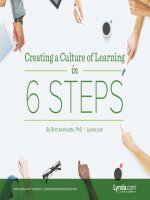 Creating a culture of learning in 6 steps 