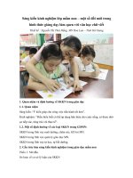 Sáng kiến kinh nghiệm - Một số đổi mới trong hình thức giảng dạy làm quen với văn học chữ viết