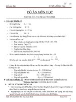 ĐỒ ÁN MÔN HỌC THIẾT KẾ CỬA VAN PHẲNG TRÊN MẶT