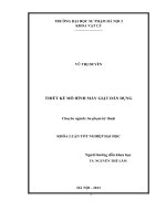 Thiết kế mô hình máy giặt dân dụng 