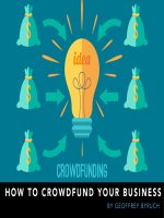 How to crowdfund your business by geoffrey byruch 