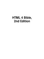 Html 4 bible 2nd edition 