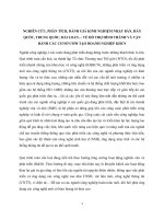 NGHIÊN CỨU, PHÂN TÍCH, ĐÁNH GIÁ KINH NGHIỆM NHẬT BẢN, HÀN QUỐC, TRUNG QUỐC, ĐÀI LOAN… VỀ HỖ TRỢ HÌNH THÀNH VÀ VẬN HÀNH CÁC CƠ SỞ ƯƠM TẠO DOANH NGHIỆP KHCN