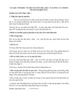 TÀI LIỆU tìm HIỂU về KHO NGUYÊN PHỤ LIỆU và XƯỞNG cắt TRONG DOANH NGHIỆP MAY 