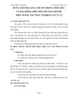 SKKN DÙNG LIÊN hệ GIỮA CHUYỂN ĐỘNG TRÒN đều và DAO ĐỘNG điều hòa để GIẢI NHANH một số bài tập TRẮC NGHIỆM vật lý 12 