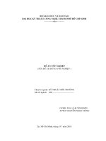 Khóa luận tốt nghiệp Tính toán thiết kế hệ thống thoát nước khu kí túc xá Dung Quất - Quãng Ngãi