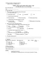 PHIẾU NHẬN xét SINH VIÊN THỰC tập 