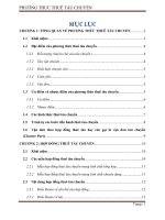 Tiểu luận môn vận tải bảo hiểm ngoại thương Phương thức thuê tàu chuyển