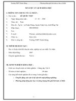 SÁNG KIẾN KINH NGHIỆM PHƯƠNG PHÁP GIẢI bài TOÁN cơ học cổ điển 