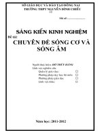 SÁNG KIẾN KINH NGHIỆM CHUYÊN đề về SÓNG cơ và SÓNG âm 