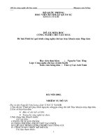 Thiết kế Quy trình nguyên công gia công chi tiết Trục khuỷu máy dập tấm