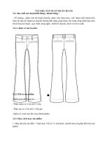 TÀI LIỆU sản XUẤT QUẦN JEANS 