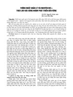 Thống nhất quản lý tài nguyên nước theo lưu vực sông nhằm phát triển bền vững