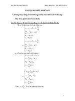 BÀI tập dài điều KHIỂN số CHƯƠNG 1 xây DỰNG mô HÌNH ĐỘNG cơ điện một CHIỀU KÍCH từ độc lập