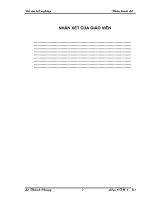 đồ án tốt nghiệp gia công Thân kính đỡ