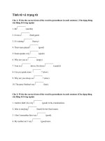 EX tính từ và trạng từ