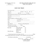 Giấy xác nhận vay vốn sinh viên