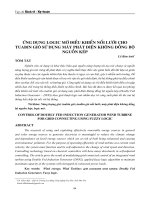 Ứng dụng logic mơ điều khiển nối lưới cho tuabin gió sử dụng máy phát điện không đồng bộ nguồn kép