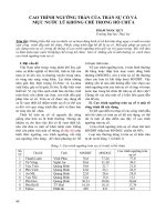 CAO TRÌNH NGƯỠNG TRÀN CỦA TRÀN SỰ CỐ VÀ MỰC NƯỚC LŨ KHỐNG CHẾ TRONG HỒ CHỨA