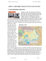 GIỚI THIỆU CHUNG VỀ TÂN CẢNG SÀI GÒN