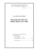SKKN bài tập NGUYÊN lí i NHIỆT ĐỘNG lực học 