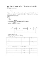BÀI tập tự ĐỘNG hóa QUÁ TRÌNH sản XUẤT