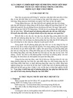 SKKN lựa chọn và phối hợp một số phương pháp dạy học giúp học sinh học tích cực một số bài trong chương động lực học chất điểm 