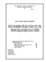skkn TRẮC NGHIỆM với bài TOÁN cực TRỊ TRONG MẠCH điện XOAY CHIỀU 