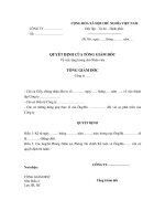 Mẫu quyết định tăng lương cho nhân viên