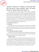 HẠN CHẾ RỦI DO KHI SỬ DỤNG PHƯƠNG THỨC TÍN DỤNG CHỨNG TỪ TRONG THANH TOÁN QUỐC TẾ