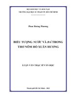 biểu tượng nước và đá trong thơ nôm hồ xuân hương 