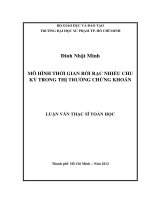 mô hình thời gian rời rạc nhiều chu kỳ trong thị trường chứng khoán 