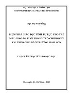 biện pháp giáo dục tính tự lực cho trẻ mẫu giáo 5 6 tuổi trong trò chơi đóng vai theo chủ đề ở trường mầm non 
