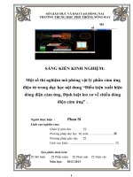 skkn một số thí nghiệm mô phỏng vật lý phần cảm ứng điện từ trong dạy học nội dung “điều kiện xuất hiện dòng điện cảm ứng, định luật len xơ về chiều dòng điện c 